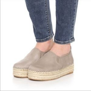 🌸Two for $30💲BLONDO- Waterproof SUEDE Tan  ESPADRILLES Brown